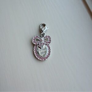 Swarovski "My Little Girl" Pink Crystal Bow Charm/Pendant